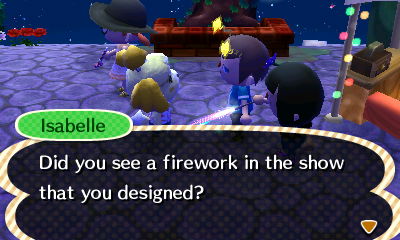 MaryAnn burns me as I talk to Isabelle.