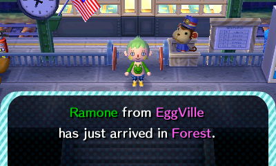Ramone from EggVille has just arrived in Forest.