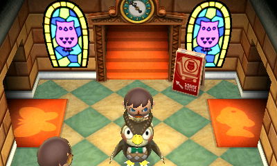 Getting pinched by Blathers.