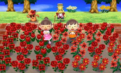 Celebrating gardening tour success with Wendy.