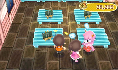 Wendy sells some pears at Re-Tail.