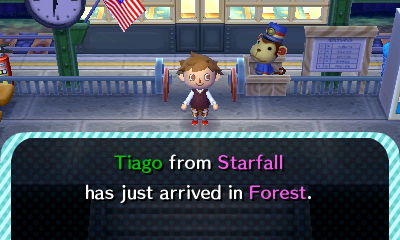 Tiago from Starfall has just arrived in Forest.