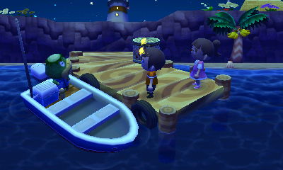 Jeff and Wendy standing on the dock.