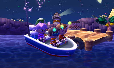 Sitting in Kapp'n's boat and waiting.