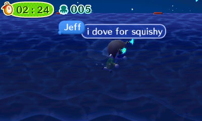 Jeff: I dove for Squishy.