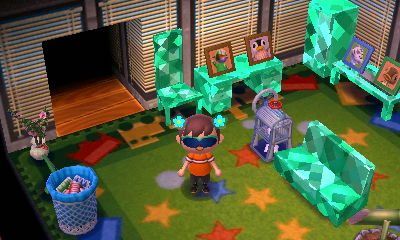 An office wall and playroom rug.