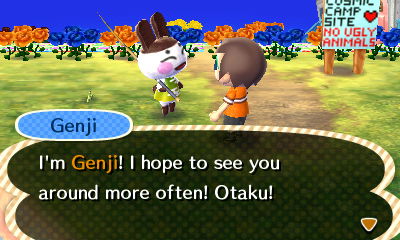 Genji: I'm Genji! I hope to see you around more often! Otaku!