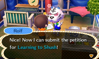 Rolf: Nice! Now I can submit the petition for Learning to Shush!