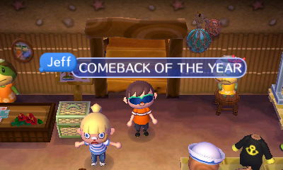 Jeff: COMEBACK OF THE YEAR!