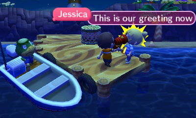 Jessica: This is our greeting now.