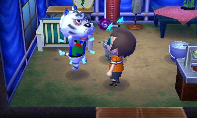 Rolf takes his medicine.