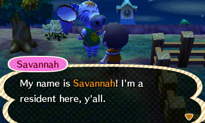 Savannah: My name is Savannah! I'm a resident here, y'all.