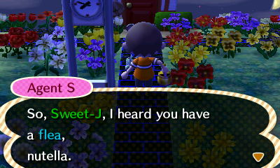 Agent S: So, Sweet-J, I heard you have a flea.