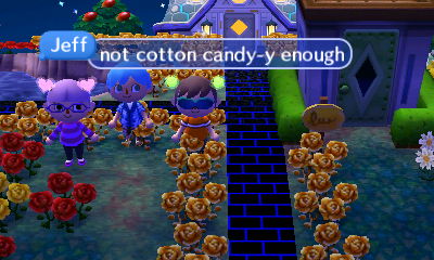 Jeff: Not cotton candy-y enough.