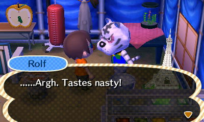 Rolf: ...Argh. Tastes nasty!