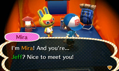 Mira: I'm Mira! And you're... Jeff? Nice to meet you!