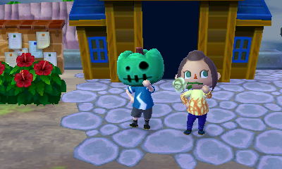 Wendy wearing some clothes I let her borrow.