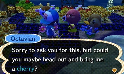 Octavian: Sorry to ask you for this, but could you maybe head out and bring me a cherry?