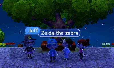 Jeff: Zelda the zebra.
