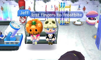 Jeff: Lost fingers to frostbite.