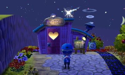 A shooting star over Re-Tail.