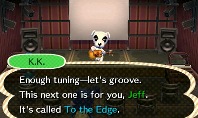 K.K.: Enough tuning--let's groove. The next one is for you, Jeff. It's called To the Edge.