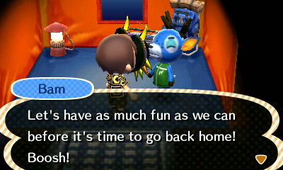 Bam: Let's have as much fun as we can before it's time to go back home!