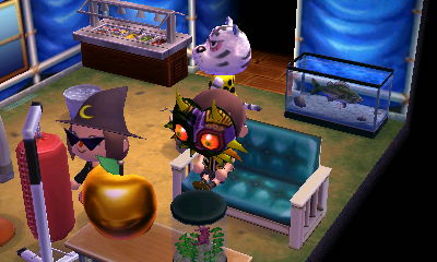 Hanging out with Rolf and his salad bar.