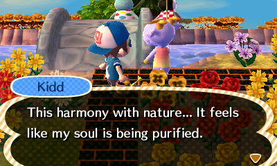 Kidd: This harmony with nature... It feels like my soul is being purified.