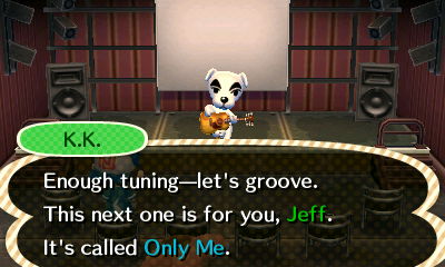K.K.: Enough tuning--let's groove. This next one is for you, Jeff. It's called Only Me.