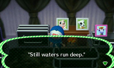 Quote on Gala's pic: Still waters run deep.