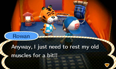 Rowan: Anyway, I just need to rest my old muscles for a bit!