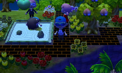 Wendy passed out in the zen garden.