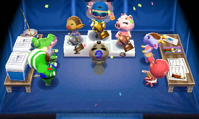 Celebrating a fishing tournament win.