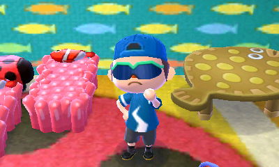 A sea-anemone bed and dab table.