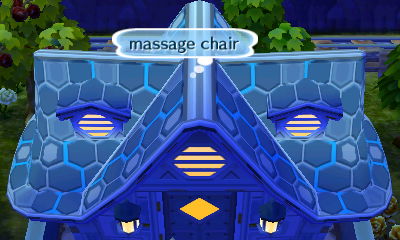 Thought bubble: Massage chair.