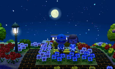 Sitting on the bench with Wendy.