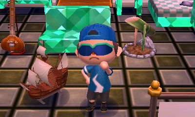 The sailboat model in New Leaf.