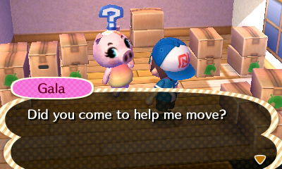 Gala: Did you come to help me move?