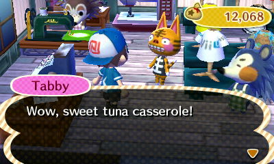 Tabby: Wow, sweet tuna casserole!