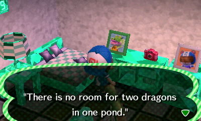 Quote on Drago's pic: There is no room for two dragons in one pond.