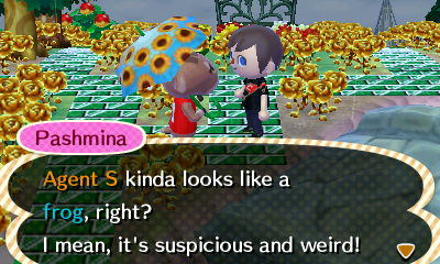 Pashmina: Agent S kinda looks like a frog, right? I mean, it's suspicious and weird!