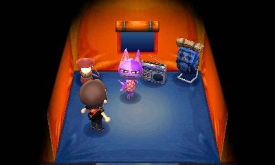 Bob camping in a tent.