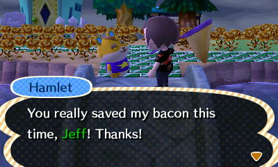 Hamlet: You really saved my bacon this time, Jeff! Thanks!