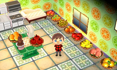 A fruity StreetPass home.