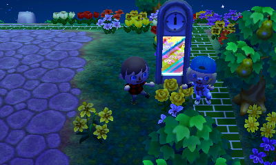 Watching the modern clock light up.