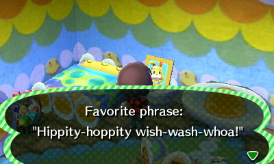Quote on Zipper's pic: Hippity-hoppity wish-wash-whoa!