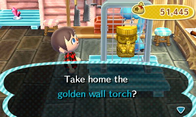 Take home the golden wall torch?