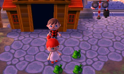 Dropping off items at Taylor's town.