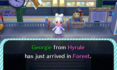 Georgie from Hyrule has just arrived in Forest.